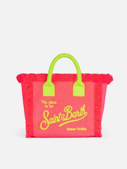 MC2 Saint Barth Colette Fuchsia Terry Handbag With Saint Barth Logo