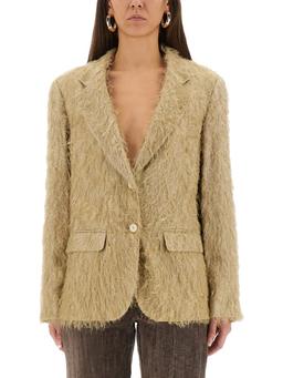 Alysi Single-breasted fringe Blazer