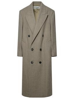Ami Alexandre Mattiussi Beige Wool Coat
