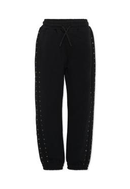 MSGM Black Trousers For Girl With Studs