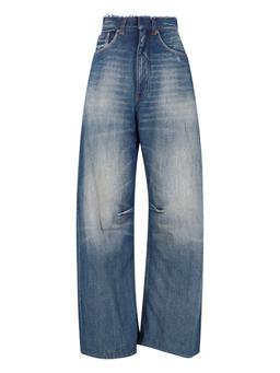 MM6 Maison Margiela Fringed Wide Jeans