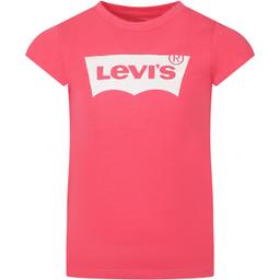 Levi's Pink T-shirt For Girl With Logo