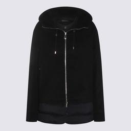 Moorer Navy Wool Down Jacket