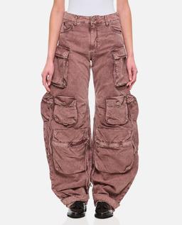 The Attico Fern Long Trousers Natural Marble