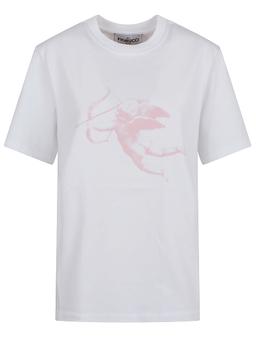 Fiorucci Women`s Burgundy Dreaming Of You Regular Fit T-shirt