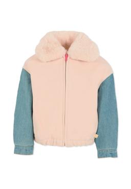 Billieblush Pink Jacket For Girl With Writing
