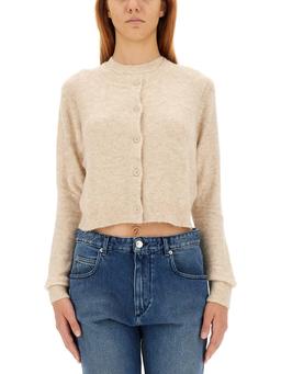 Marant Étoile Buttoned Straight Hem Knitted Cardigan