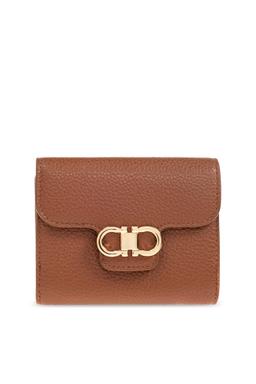 Ferragamo Leather Wallet With Logo