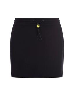 Barrow Black Mini Skirt With Drawstring