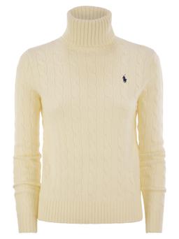Ralph Lauren Wool And Cashmere Cable-knit Turtleneck Sweater