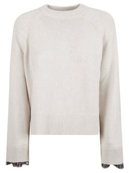 Brunello Cucinelli Sweater With Sequins On The Cuffs