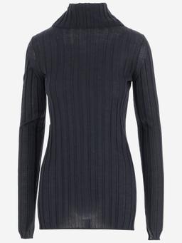 Carven Ribbed Wool And Silk Sweater