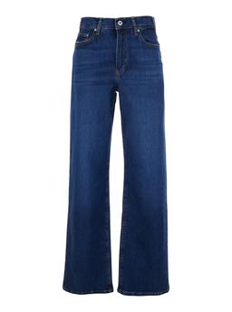 AG Jeans Blue Jeans With Logo Detail On The Pocket And Logo Patch On The Rear In Denim Woman