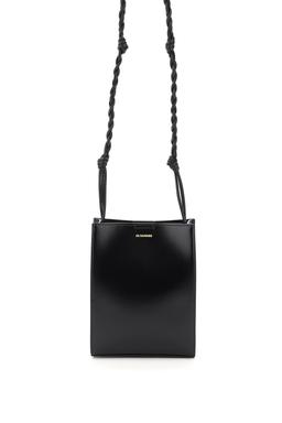 Jil Sander Black Leather Small Tangle Crossbody Bag