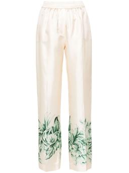 For Restless Sleepers Silk Printed Trousers