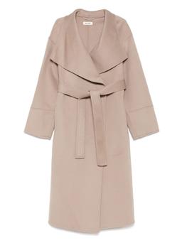 Goat Cashmere Belted Coat