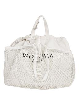 Balenciaga Logo Mesh Tote