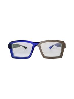 Piero Massaro Pm929 - Blue & Grey Glasses