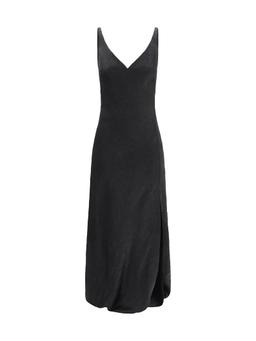 Alexander McQueen Cracked Finish Long Dress