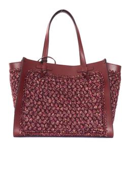 Gianni Chiarini Leather And Fabric Bag