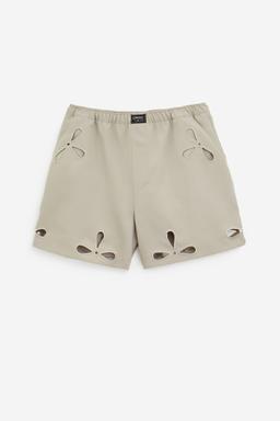Coperni Petal Cut Out Shorts Shorts