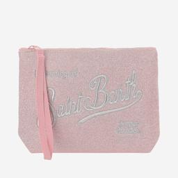 MC2 Saint Barth Aline Lurex Clutch Bag With Logo