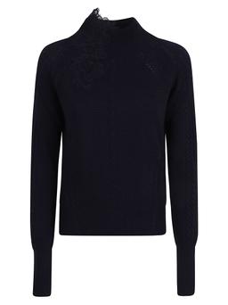 Ermanno Scervino Long Sleeve High Neck Sweater