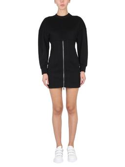 Alexander McQueen Zipped Long Sleeved Dress