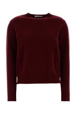 Max Mara Burgundy Cashmere Cinema Sweater