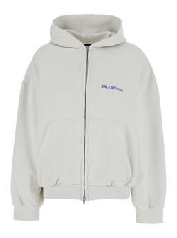 Balenciaga Logo Zip Hoodie
