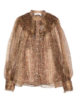 Zimmermann Printed Silk Shirt