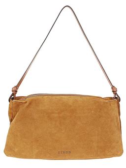 STAUD Wally Logo Debossed Shoulder Bag