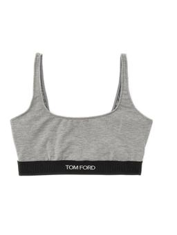 Tom Ford Logo Underband Scoop-neck Bra