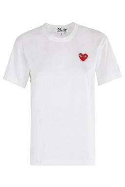 Comme des Garçons Play Tshirt Red Emblem