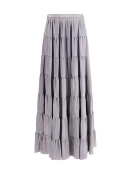 Forte_Forte Draped Habotai Silk Skirt