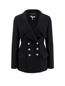 Chloé Double-breasted Virgin Wool Blend Blazer