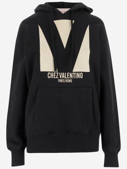 Valentino Garavani Chez Valentino Print Cotton Hoodie