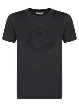 Moncler Black Cotton T-shirt