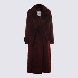Max Mara Dark Red Wool Albata1234 Coat