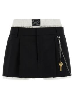 Alexander Wang pre-styled Pleated W/chain Skort