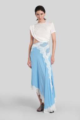 Christopher Esber Long Dress In White Silk