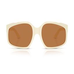 Miu Miu 0mu A07s Ombre 21d90q - White Milk Sunglasses