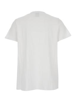 Allude White Crewneck T-shirt In Cotton Woman