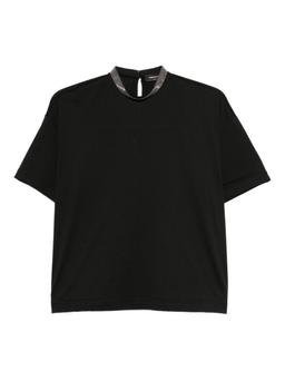 Fabiana Filippi High-neck Cotton Top