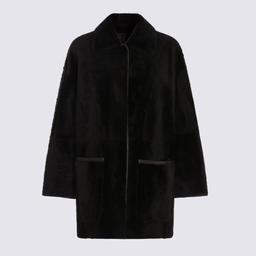 Max Mara Dark Brown Leather Pirenei Jacket