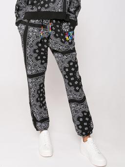 MC2 Saint Barth Cotton Bandanna Joggers With Saint Barth Embroidery