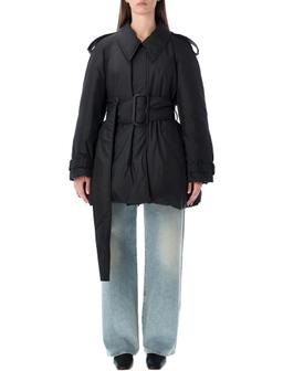 Burberry London Belted Berryhill Padded Car Coat
