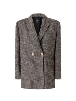 Pinko Double-breasted Flannel Blazer