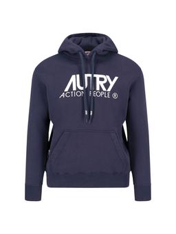 Autry Blue Cotton Sweatshirt