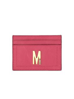 Moschino Card Holder With Gold Plaque